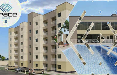 Imagem: O apartamento possui 2 Dormitórios, 1 Banheiro, 1 Vaga na garagem