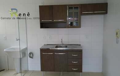 Imagem: O apartamento possui 2 Dormitórios, 1 Banheiro, 1 Vaga na garagem