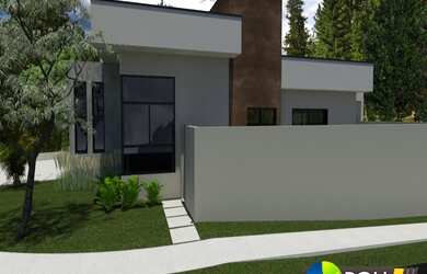 Imagem: A casa em condomínio possui 3 Dormitórios, 1 Banheiro, 4 Vagas