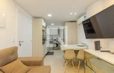 Imagem: O studio possui 1 Dormitório, 1 Banheiro e 31m² de Área e