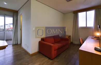 Imagem: O studio possui 1 Dormitório, 1 Banheiro, 1 Vaga na garagem