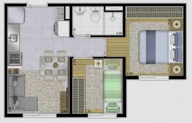 Imagem 14: Plano Piqueri 2 Dorm 32m2 - Estação Piqueri - c/ ou s/ vaga
