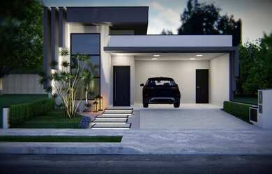 Imagem: A casa em condomínio possui 3 Dormitórios, 5 Banheiros, 4