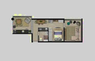 Imagem 4: Lançamento no Guarujá a 400 metros da praia com lazer completo