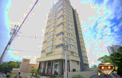 Imagem: O apartamento possui 1 Dormitório, 1 Banheiro, 1 Vaga na garagem