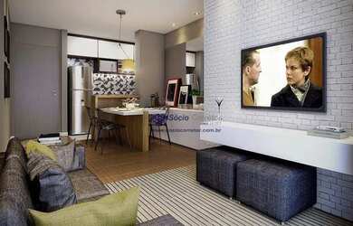 Imagem: O apartamento possui 2 Dormitórios, 1 Banheiro, 1 Vaga na garagem