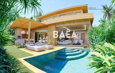 Imagem: A casa em condomínio possui 4 Dormitórios, 5 Banheiros, 2