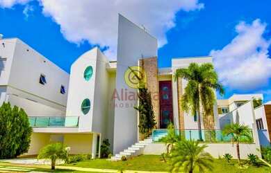 Imagem: A casa em condomínio possui 4 Dormitórios, 5 Banheiros, 4