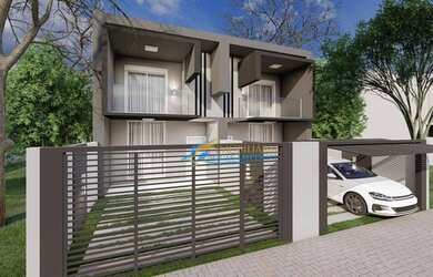 Imagem: A casa possui 3 Dormitórios, 1 Banheiro, 2 Vagas na garagem