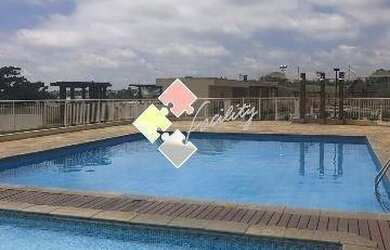 Imagem: O apartamento possui 2 Dormitórios, 1 Banheiro, 1 Vaga na garagem