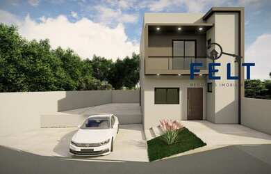 Imagem: A casa possui 3 Dormitórios, 3 Banheiros, 2 Vagas na garagem