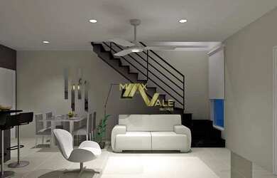 Imagem: A casa em condomínio à venda possui 2 Dormitórios, 3 Banheiros