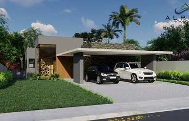 Imagem: A casa em condomínio possui 5 Dormitórios, 4 Banheiros, 2