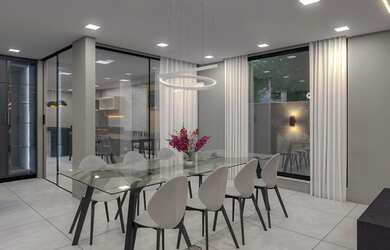 Imagem 7: Casa Contemporânea 4 suítes piscina em condomínio clube