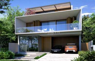 Imagem: A casa em condomínio possui 4 Dormitórios, 4 Banheiros, 4