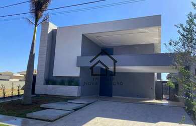 Imagem: A casa em condomínio possui 4 Dormitórios, 4 Banheiros, 5