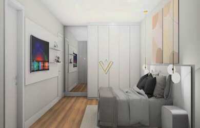 Imagem: A casa em condomínio possui 4 Dormitórios, 5 Banheiros e 488m²