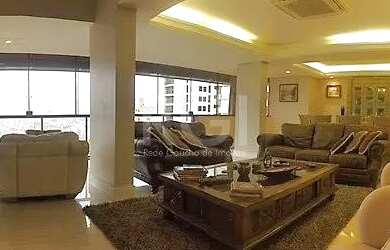 Imagem: O apartamento na cobertura possui 4 Dormitórios, 5 Banheiros