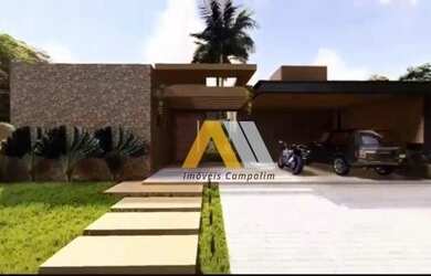 Imagem: A casa em condomínio possui 4 Dormitórios, 5 Banheiros, 4