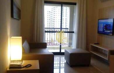 Imagem: O studio possui 1 Dormitório, 1 Banheiro, 1 Vaga na garagem