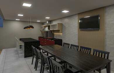 Imagem 8: Casa Contemporânea 4 suítes piscina em condomínio clube