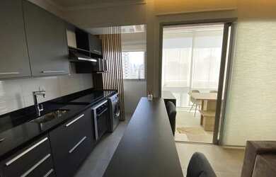 Imagem 6: Apartamento mobiliado para locação, andar alto, vista livre, vista ma....