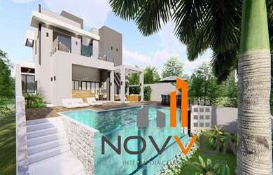 Imagem: A casa possui 4 Dormitórios, 5 Banheiros, 2 Vagas na garagem