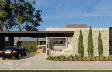 Imagem: A casa possui 3 Dormitórios, 2 Banheiros, 4 Vagas na garagem