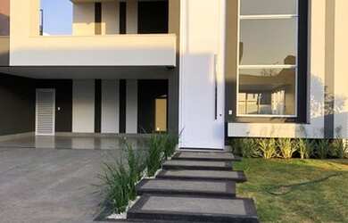 Imagem: A casa em condomínio possui 4 Dormitórios, 5 Banheiros, 4