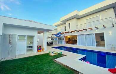 Imagem: A casa em condomínio possui 4 Dormitórios, 5 Banheiros, 4