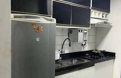 Imagem: O apartamento possui 2 Dormitórios, 1 Banheiro, 1 Vaga na garagem