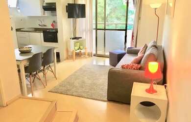 Imagem: O studio possui 1 Dormitório, 1 Banheiro, 1 Vaga na garagem