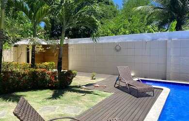 Imagem: A casa em condomínio possui 4 Dormitórios, 4 Banheiros, 2