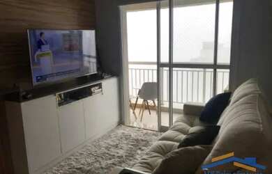 Imagem: O apartamento possui 1 Dormitório, 1 Banheiro, 2 Vagas na garagem