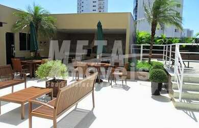 Imagem: O apartamento possui 1 Dormitório, 1 Banheiro, 1 Vaga na garagem