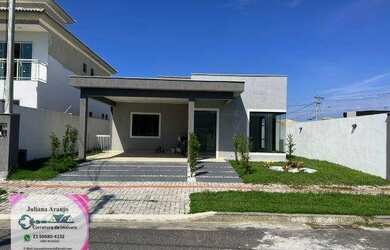 Imagem: A casa em condomínio possui 4 Dormitórios, 4 Banheiros, 2