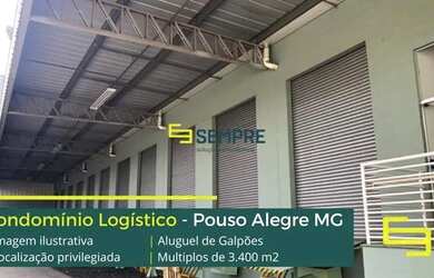 Imagem: O depósito possui 1850m² de Área e está localizado em Pouso