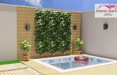 Imagem: A casa possui 2 Dormitórios, 2 Banheiros, 1 Vaga na garagem