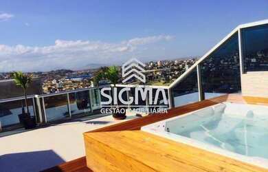 Imagem: O apartamento na cobertura possui 4 Dormitórios, 5 Banheiros