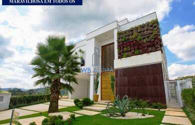 Imagem: A casa em condomínio possui 5 Dormitórios, 5 Banheiros, 4