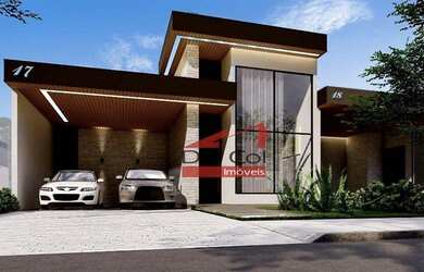 Imagem: A casa em condomínio possui 3 Dormitórios, 5 Banheiros, 4