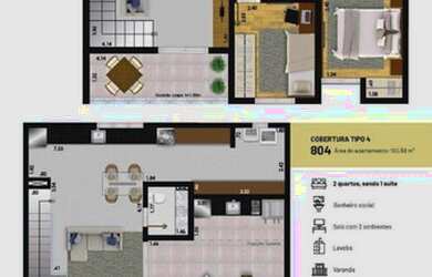 Imagem 2: Apartamento à venda, 50 m² por R$ 287.000,00 - Santa Catarina - Juiz...