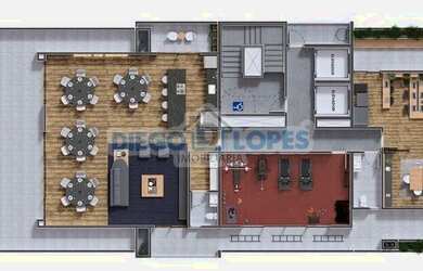 Imagem: O apartamento à venda possui 2 Dormitórios, 2 Banheiros, 1