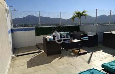 Imagem: O apartamento na cobertura possui 3 Dormitórios, 2 Banheiros