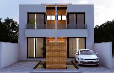 Imagem: A casa em condomínio possui 3 Dormitórios, 3 Banheiros, 2