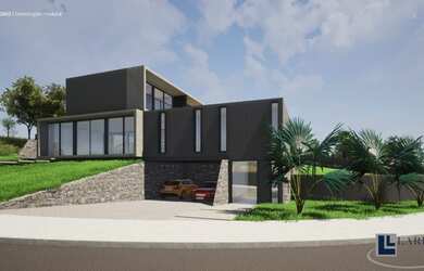 Imagem: A casa em condomínio possui 4 Dormitórios, 5 Banheiros, 4