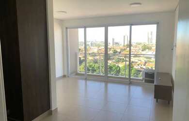 Imagem: O apartamento possui 1 Dormitório, 1 Banheiro, 1 Vaga na garagem