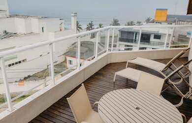 Imagem: O apartamento na cobertura possui 3 Dormitórios, 2 Banheiros