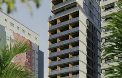 Imagem: O apartamento possui 1 Dormitório, 1 Banheiro, 1 Vaga na garagem