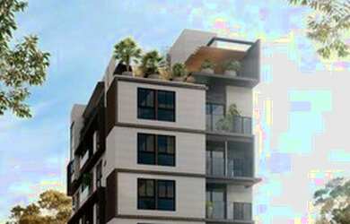 Imagem: O apartamento possui 1 Dormitório, 1 Banheiro, 1 Vaga na garagem